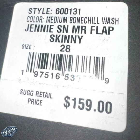 True Religion Women’s JENNIE MID RISE FLAP SKINNY Blue Denim JEAN | NEW/NWT!! - Picture 11 of 16